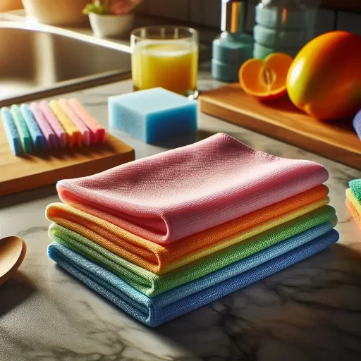 Eco-friendly cleaning cloth used for chemical free home cleaning