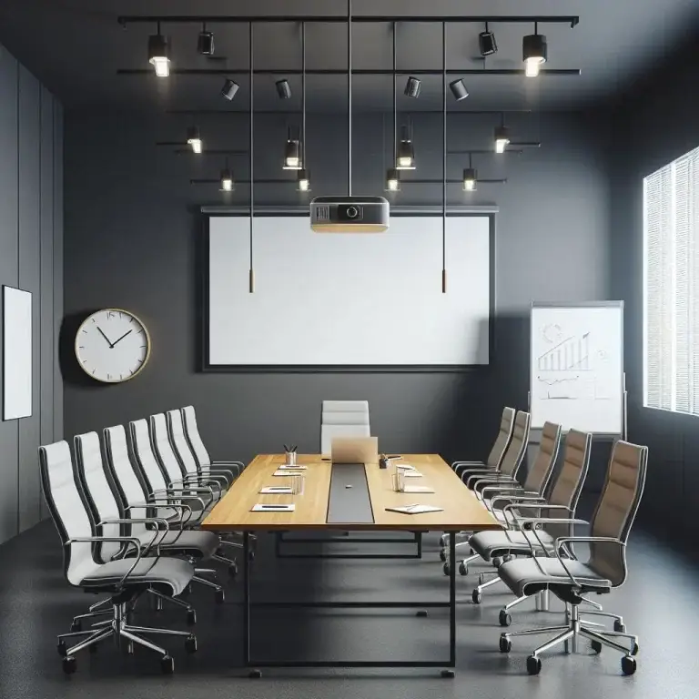 Cleaned and Polished Home Business cleaning Service Conference Room